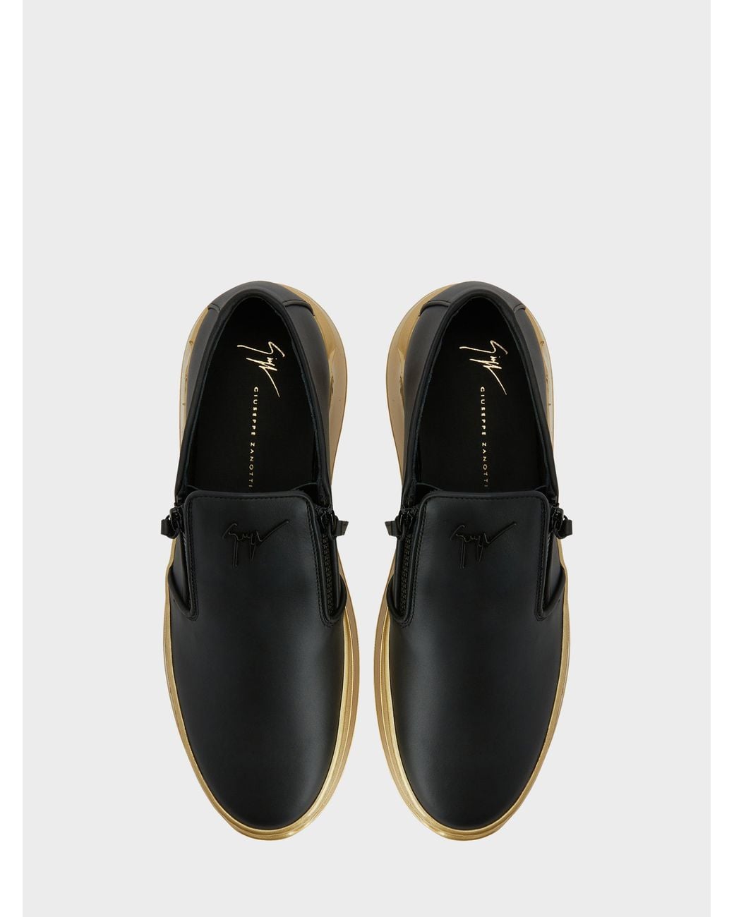 Giuseppe Zanotti White Conley Zip Loafer for men