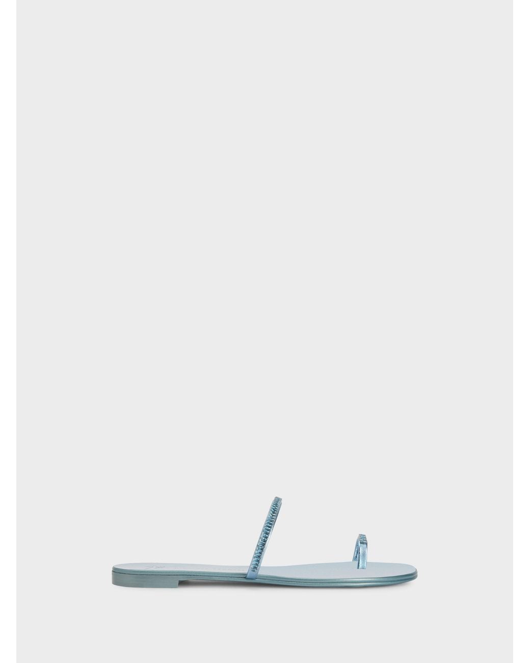 Giuseppe Zanotti White Colorful Flat Sandal