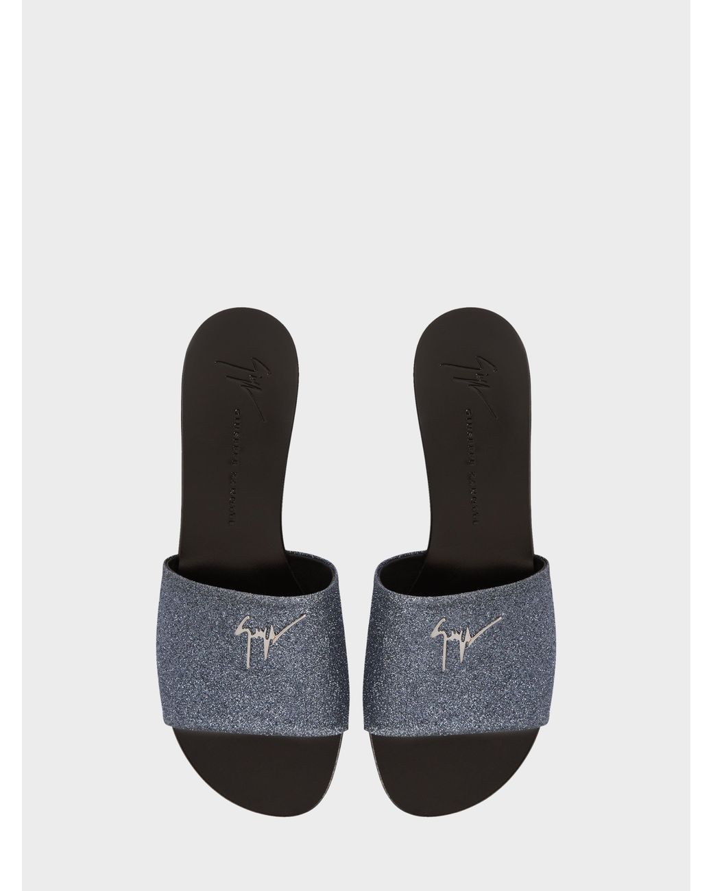 Giuseppe Zanotti White Shirley Flat Sandal