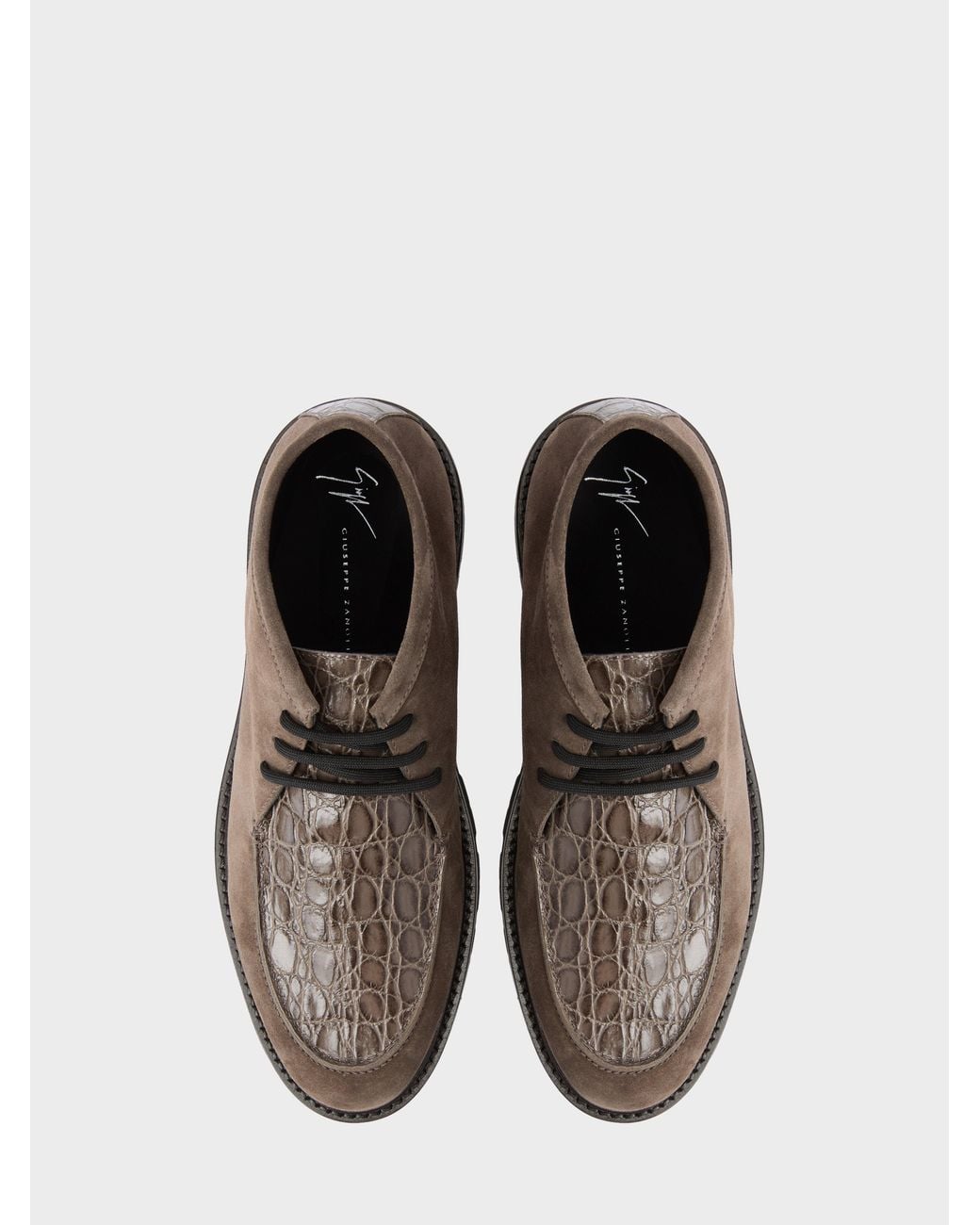 Giuseppe Zanotti Brown Rivaux High Lace Up for men