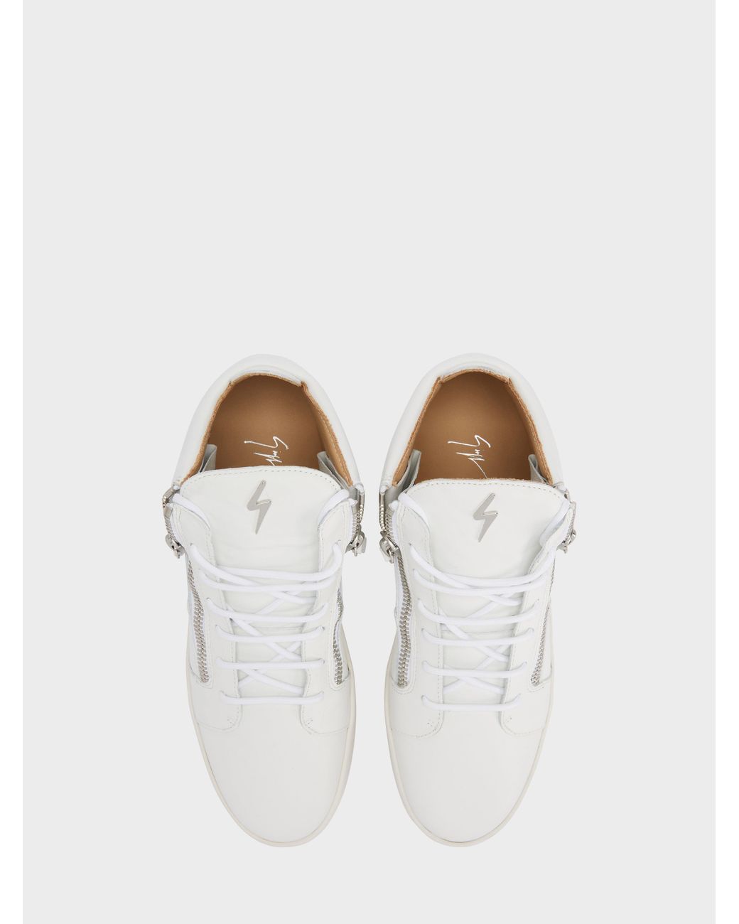 Giuseppe Zanotti White Kriss Mid Top for men