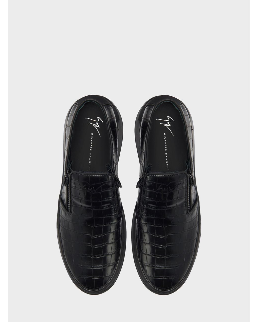 Giuseppe Zanotti White Conley Zip Loafer for men