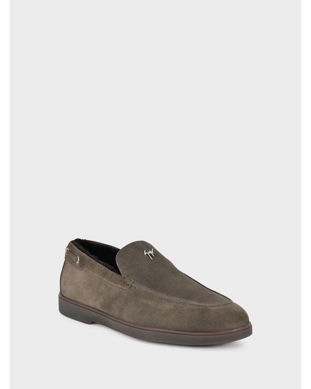 Giuseppe Zanotti Gray The Maui Moccasin for men