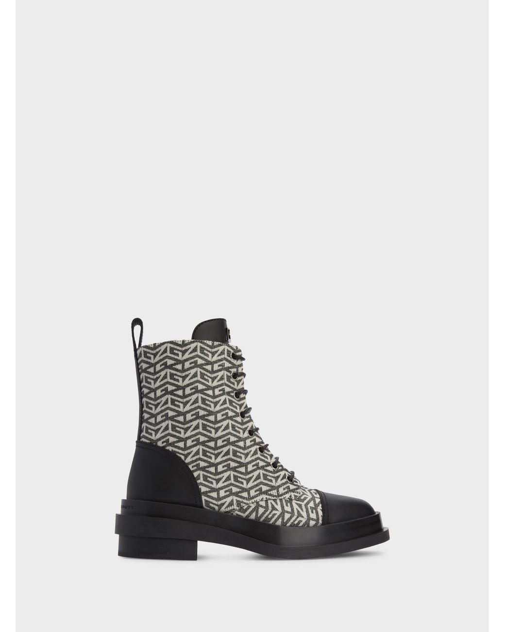 Giuseppe Zanotti White Malick Monogram Biker