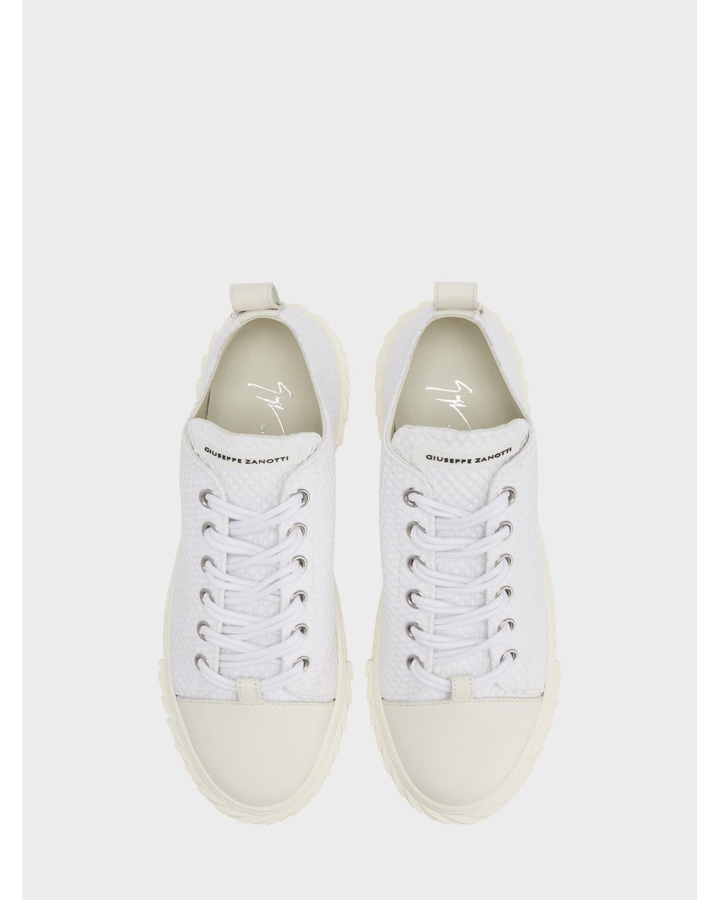 Giuseppe Zanotti Blabber Sneakers Mit Schnürung in White für Herren