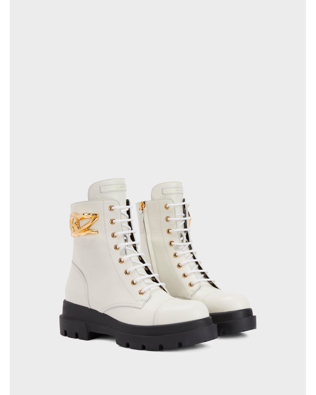 Giuseppe Zanotti White Tankie Boot
