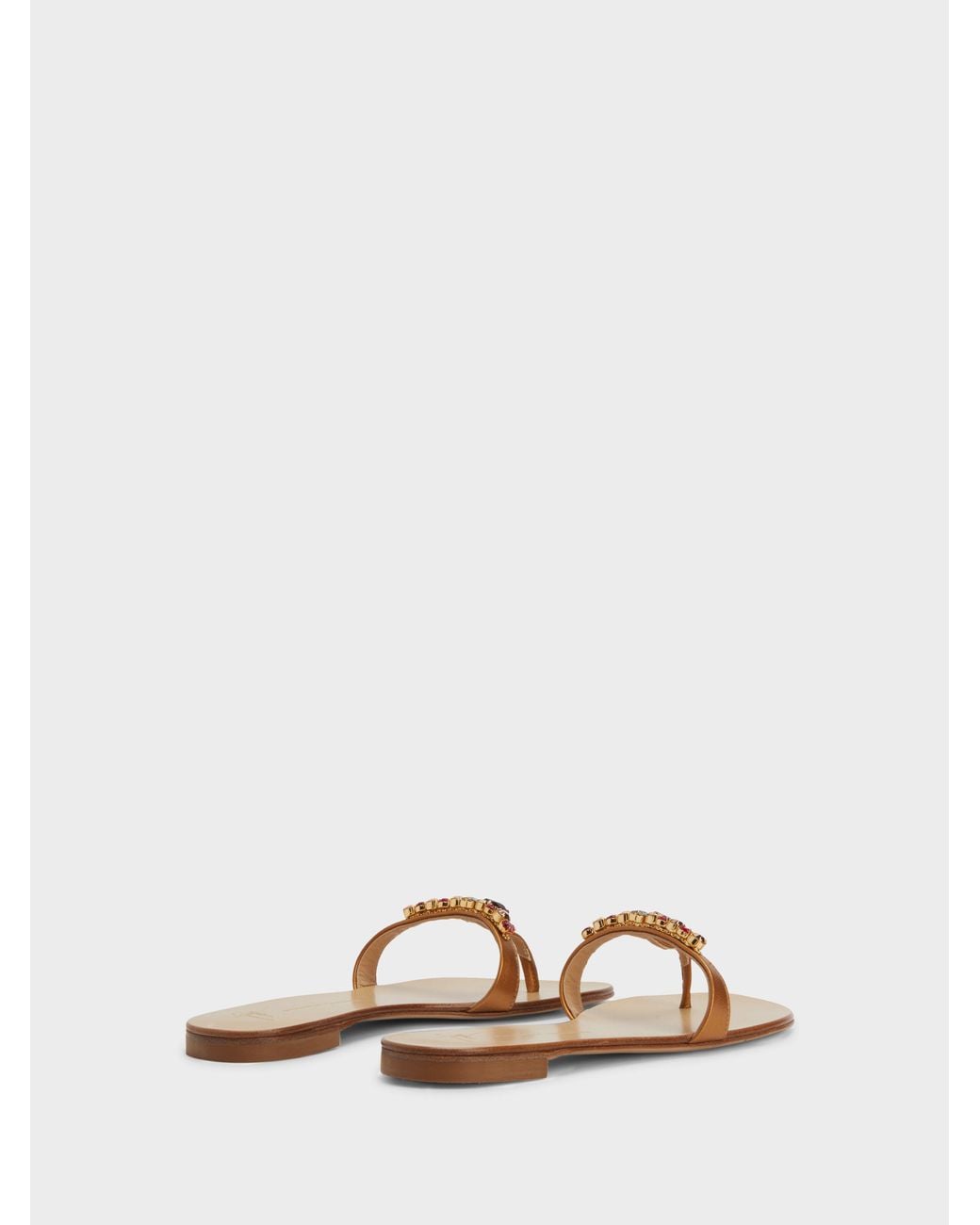 Giuseppe Zanotti Natural Katisha Flat Sandal