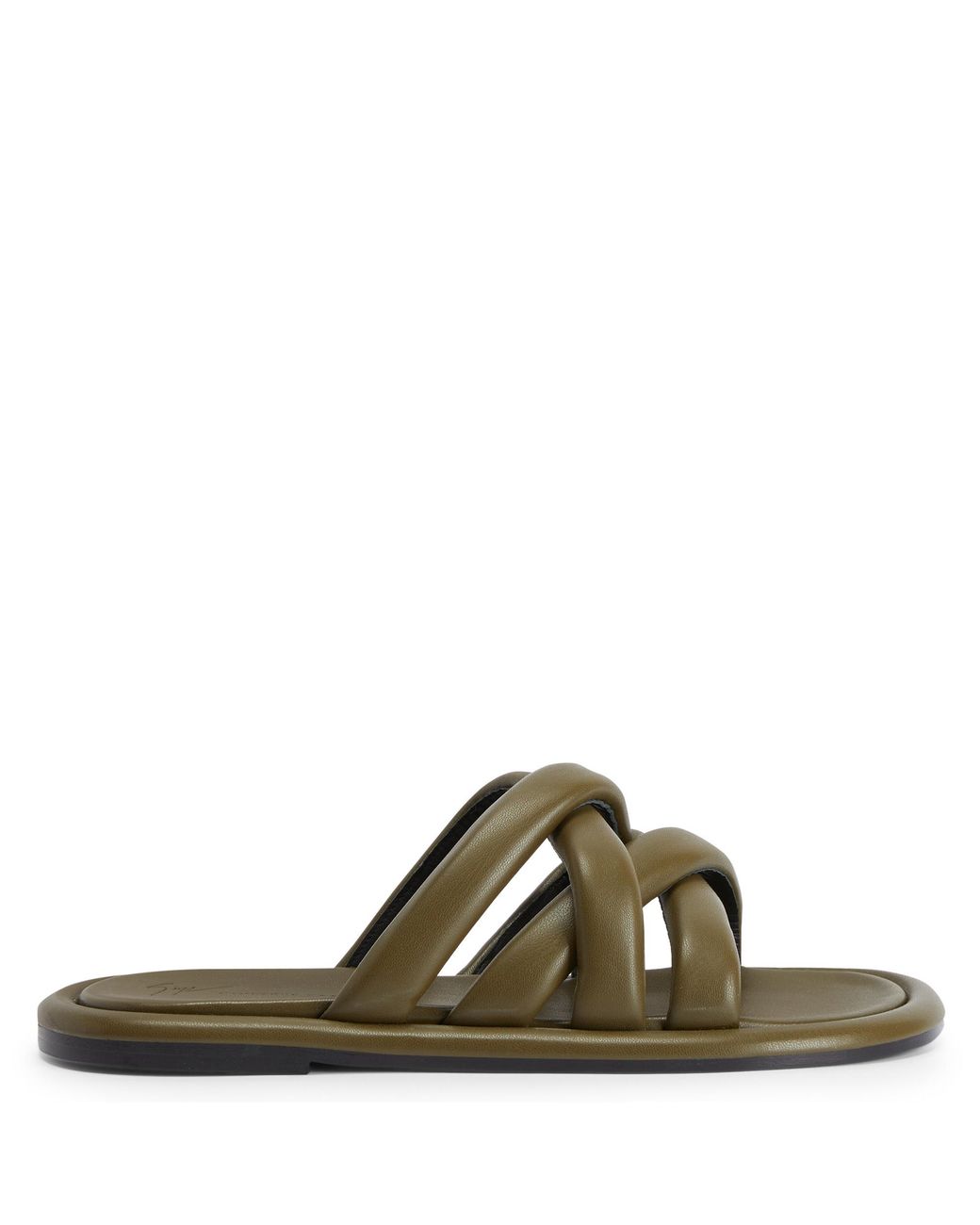 Giuseppe Zanotti Green Jacobseen Leather Sandals for men