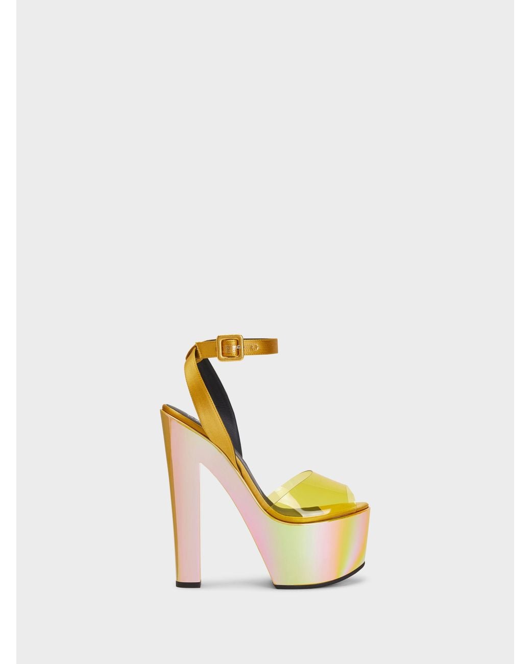 Giuseppe Zanotti Yellow Tarifa Plexi Sandal