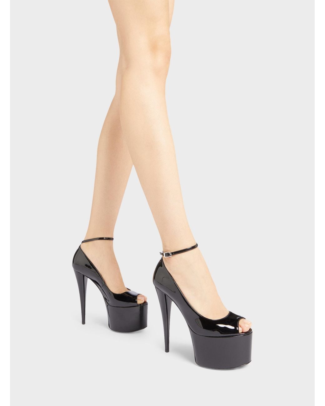 Giuseppe Zanotti Black Gz Aida Open Toe 150