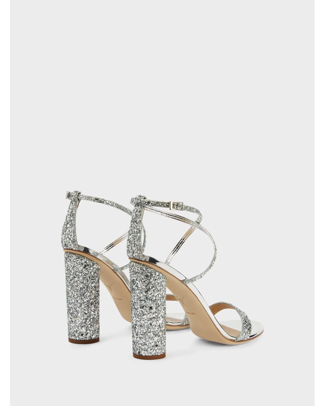 Giuseppe Zanotti Metallic Tara Glitter Sandals