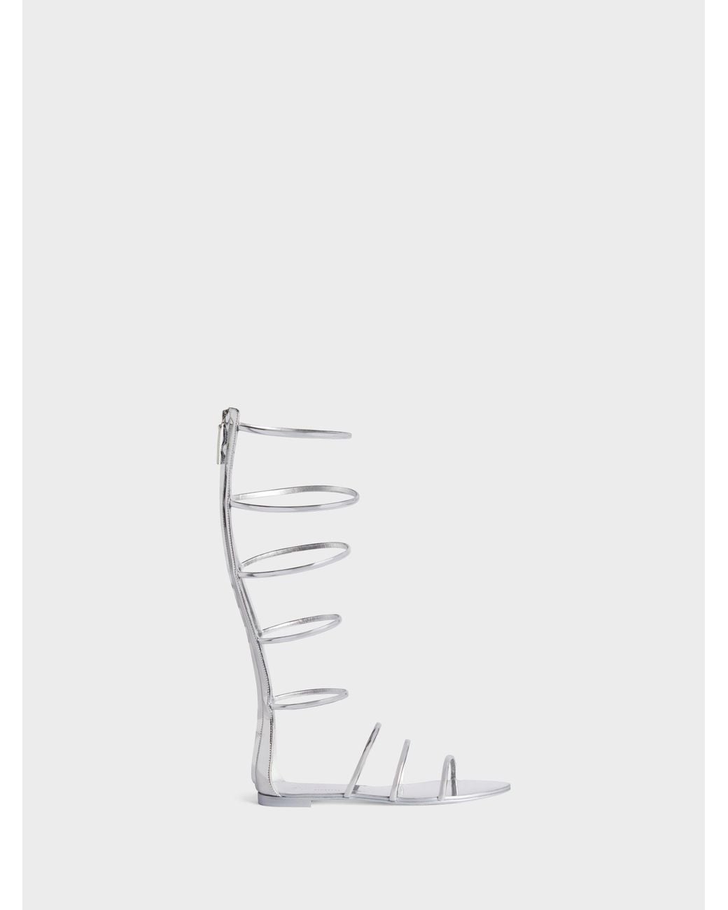 Giuseppe Zanotti White Super Intriigo Flat Sandal
