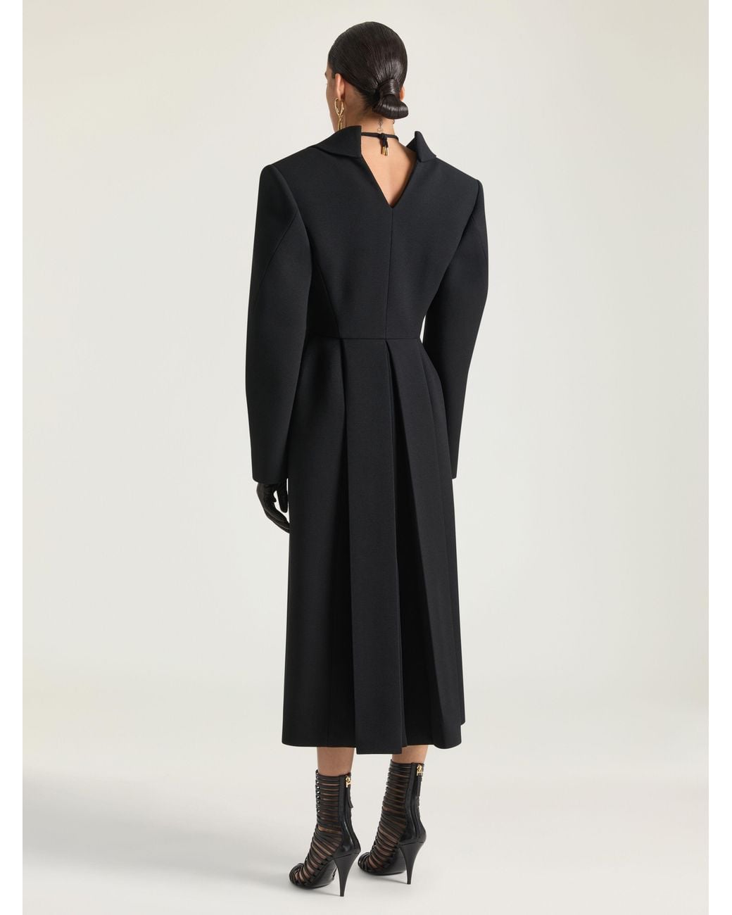 Givenchy Black Slashed Coat