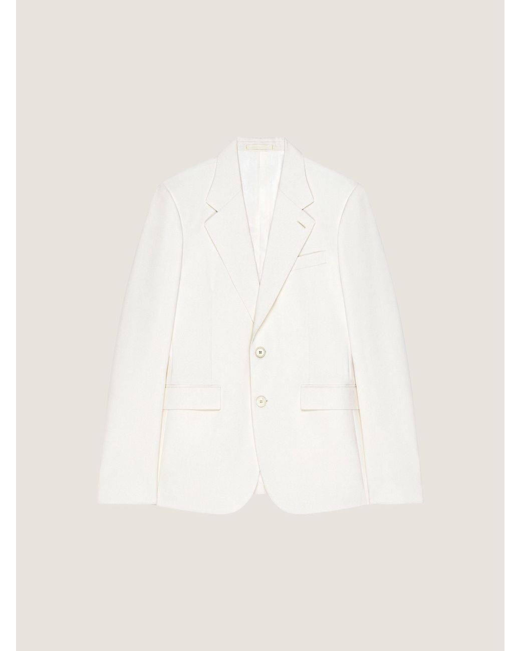 Givenchy Natural Single-Breasted Fitted Jacket for men