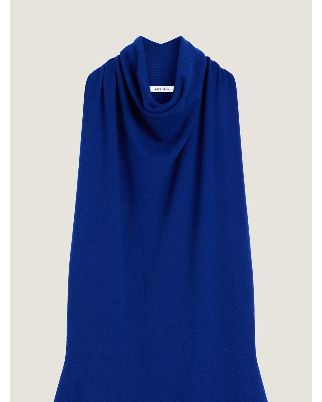 Givenchy Blue Long Draped Dress