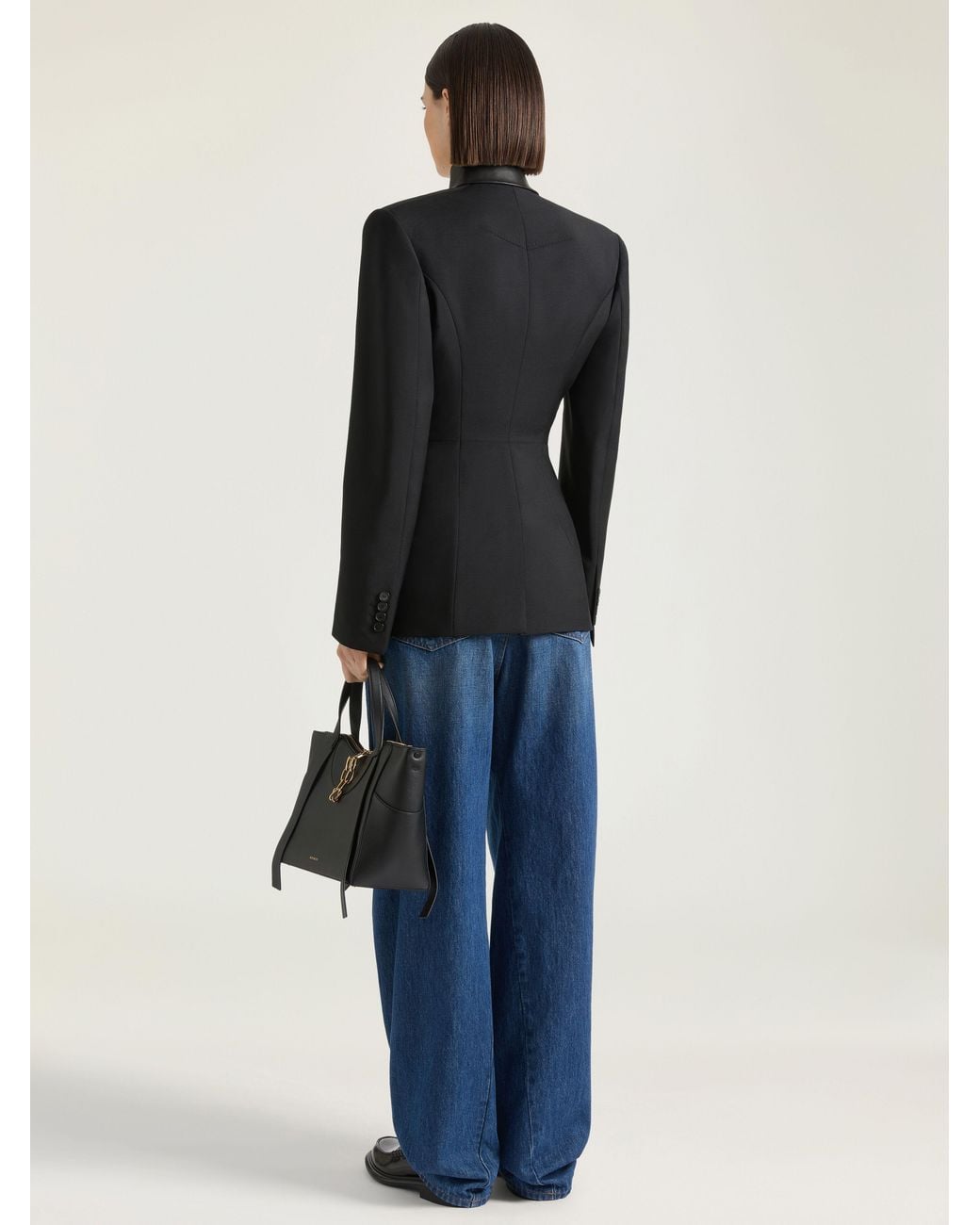 Givenchy Black Slashed Double-Breasted Jacket