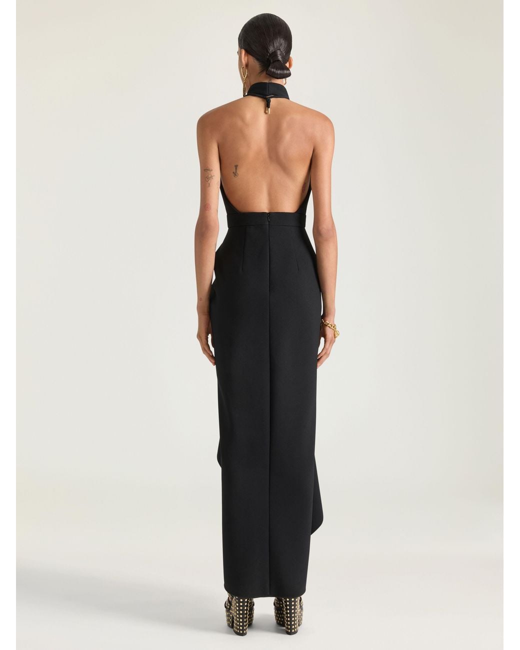 Givenchy Black Draped Dress