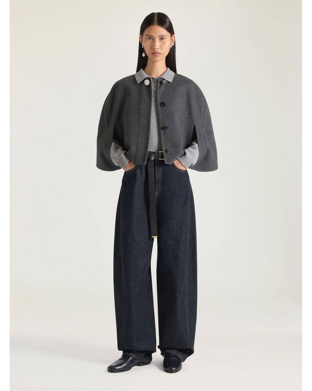 Givenchy Black Cropped Cape