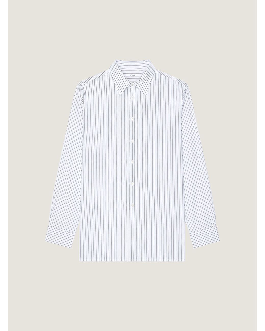 Givenchy White Striped Shirt for men