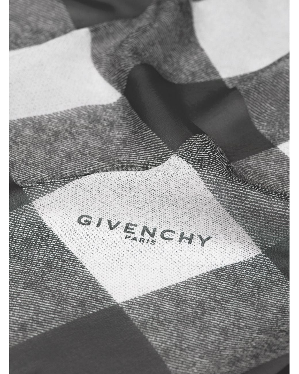 Givenchy Gray Checked Square for men