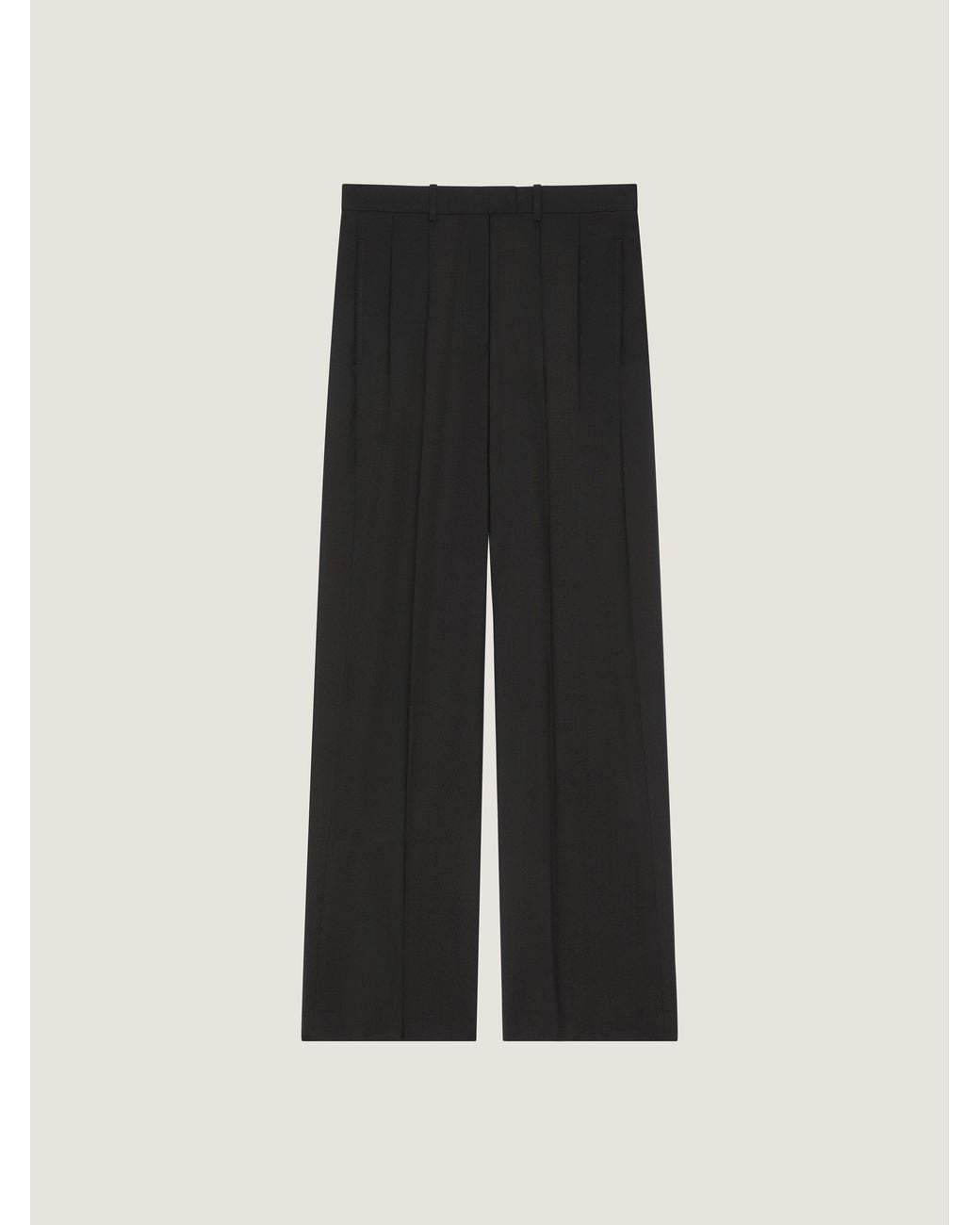 Givenchy Black Double Pleat Tailored Trousers