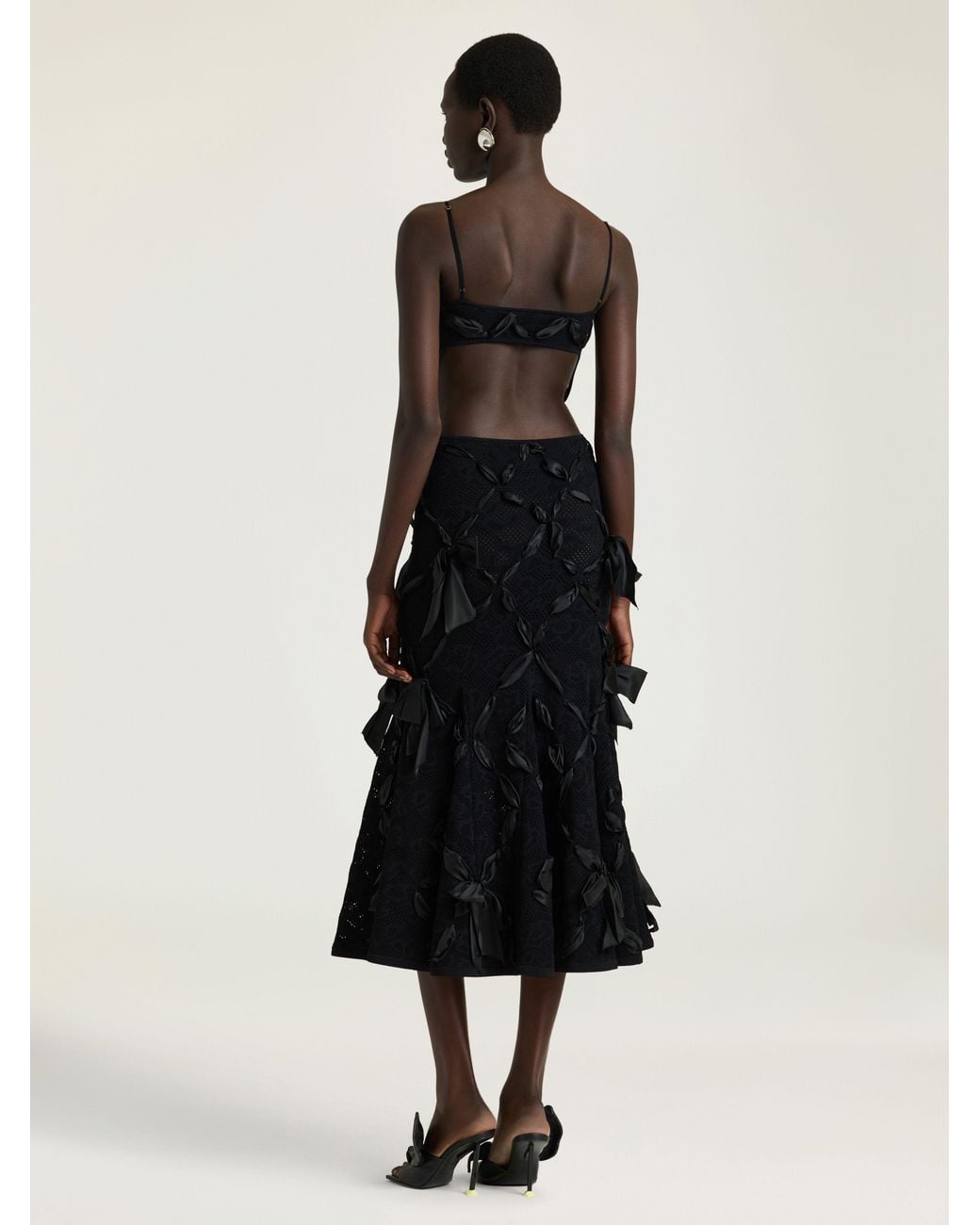 Givenchy Black Sliced Long Dress