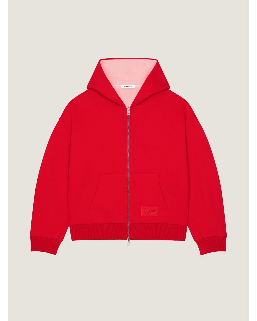 Givenchy Black Couture Seam Zipped Hoodie for men