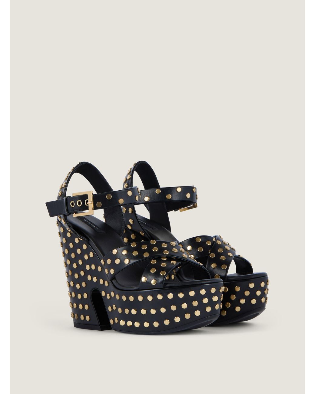 Givenchy Black Clog Platform Sandals