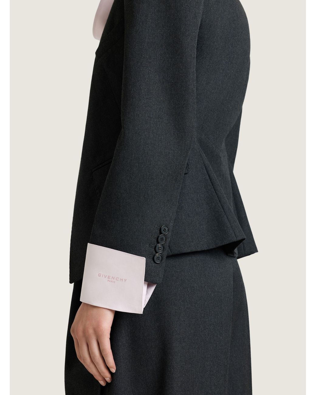 Givenchy Blue Reverse Lapel Jacket