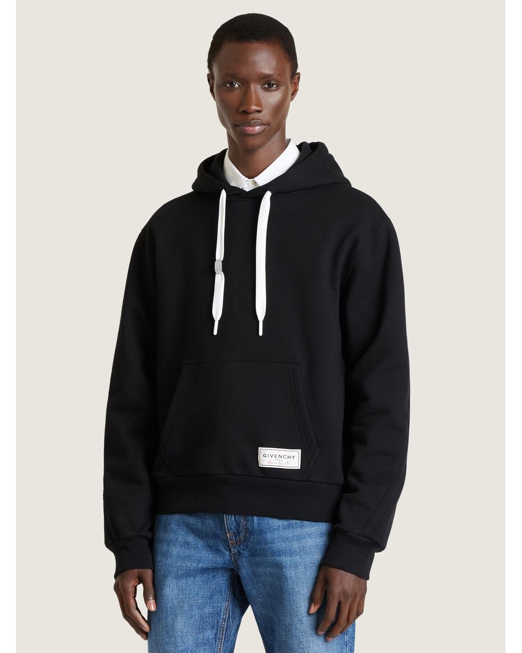 Givenchy Blue Couture Seam Hoodie for men