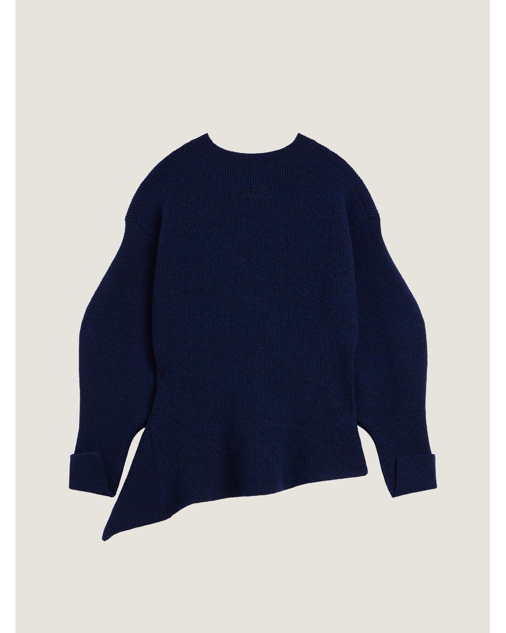 Givenchy Blue Asymmetric Sweater