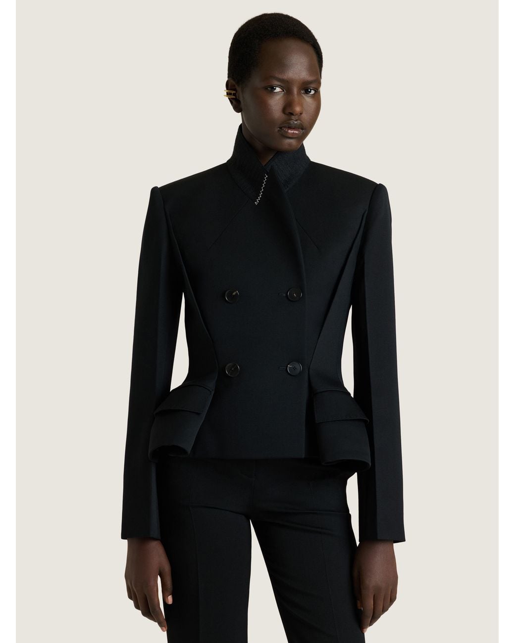 Givenchy Black Pinch Double-Breasted Jacket