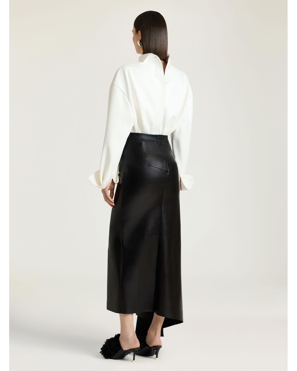 Givenchy Multicolor Slashed Long Skirt