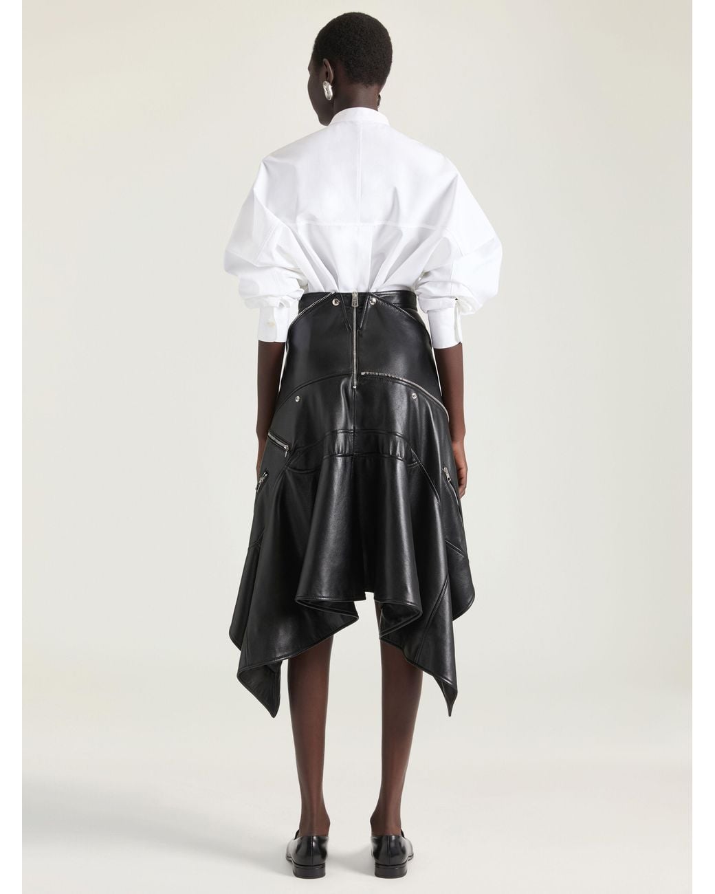 Givenchy White Cocoon Slashed Shirt