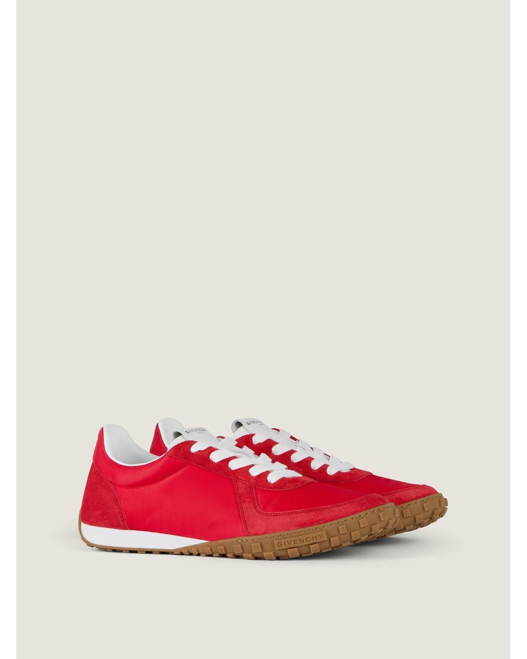 Sneakers Glide en nylon et suède Givenchy pour homme en coloris Red
