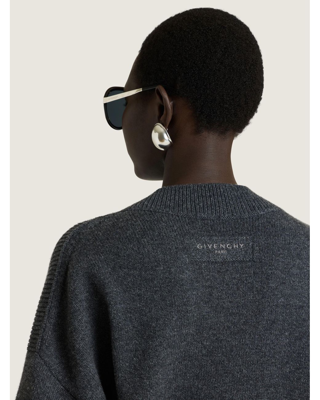 Givenchy Blue Square Neck Sweater