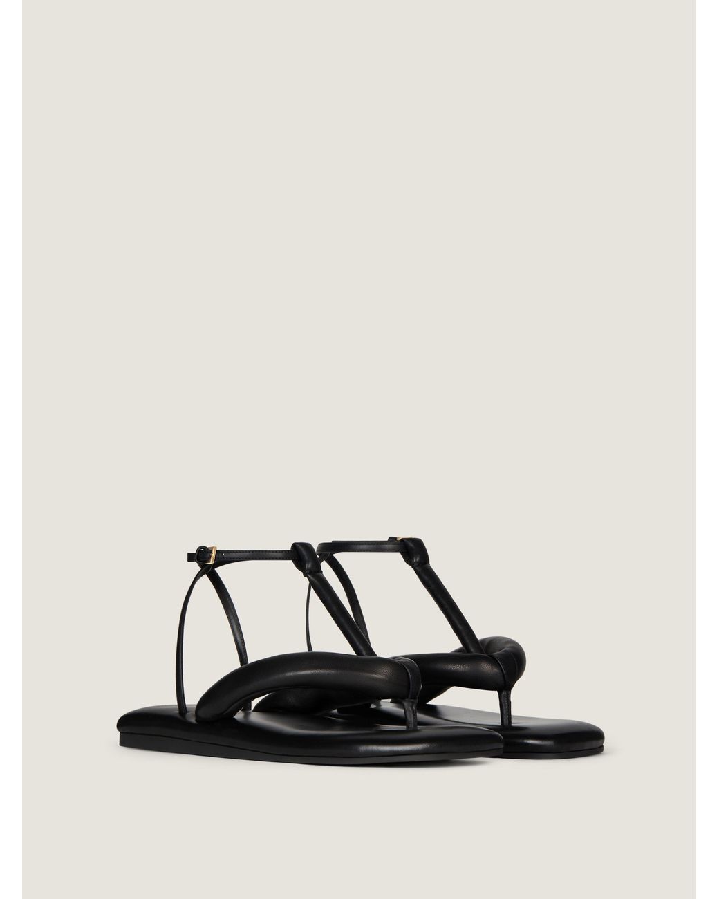 Givenchy Natural Boudoir Bicolor Thongs In Nappa Leather