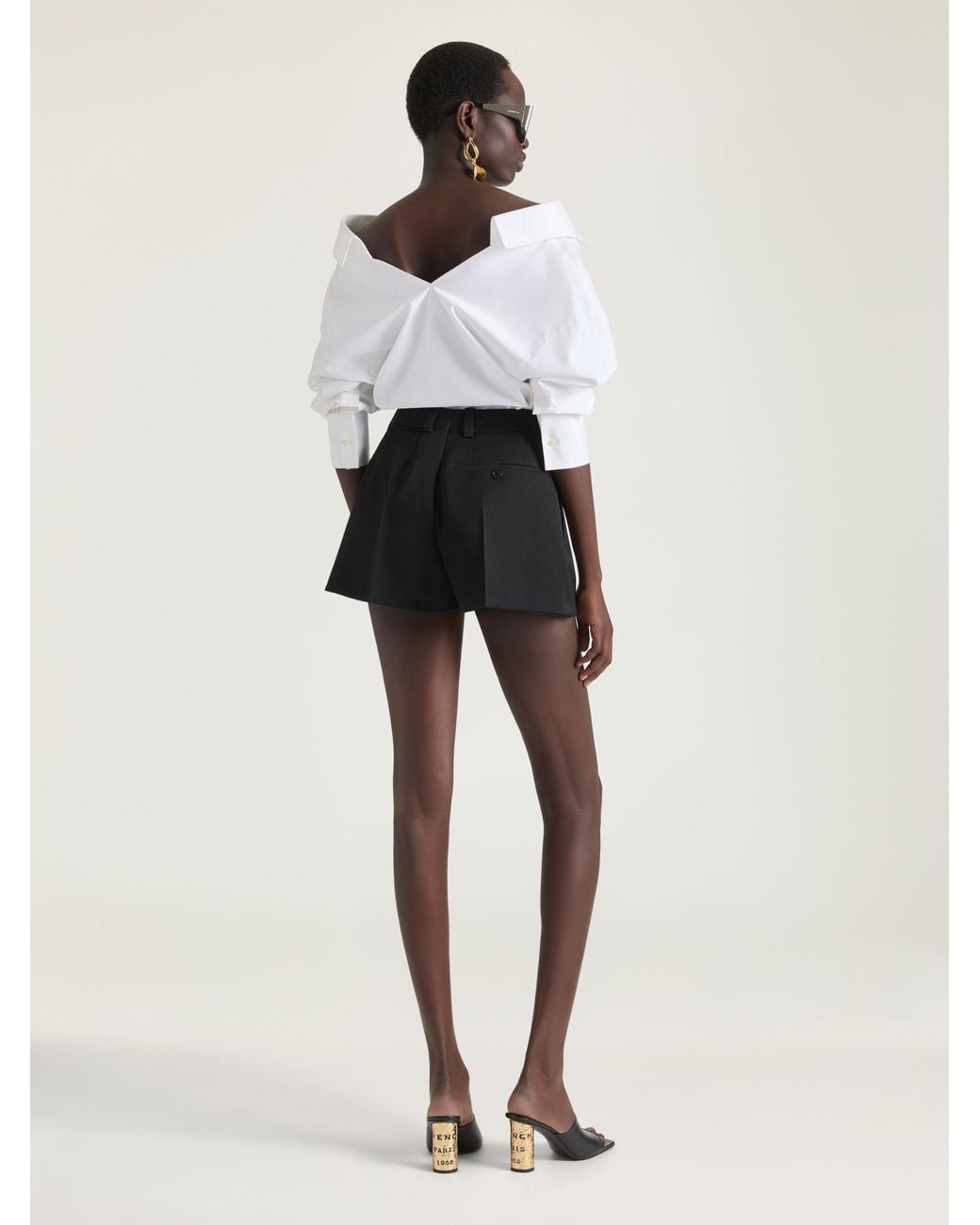 Givenchy White Slashed Shirt