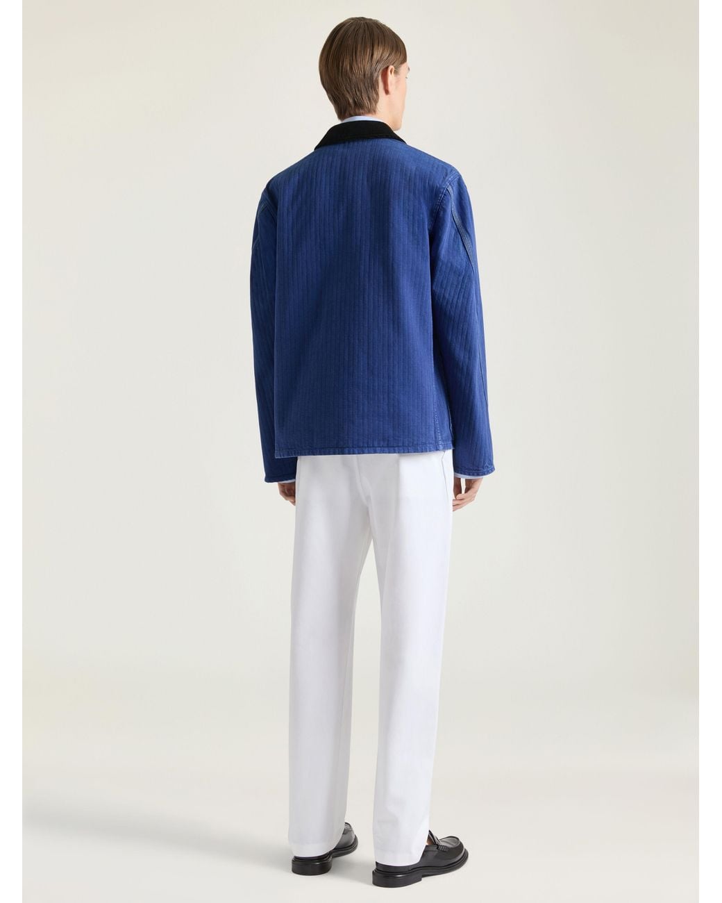 Givenchy Blue Couture Seam Jacket for men