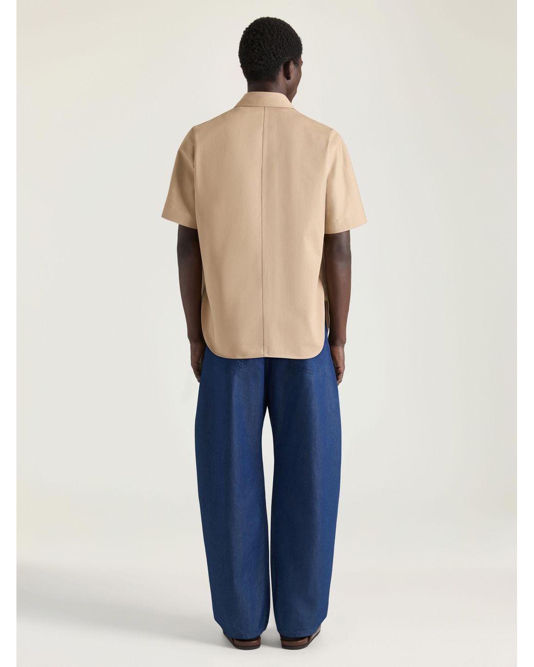 Givenchy Blue Couture Seam Jeans With Stamp Print for men