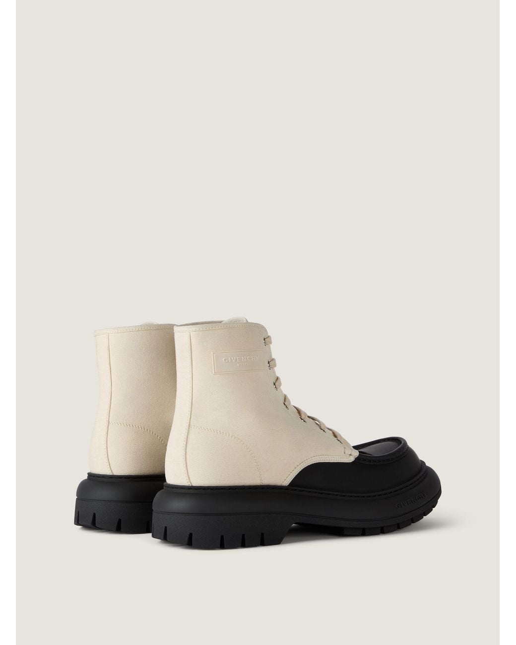 Givenchy White Cargo Desert Boots for men