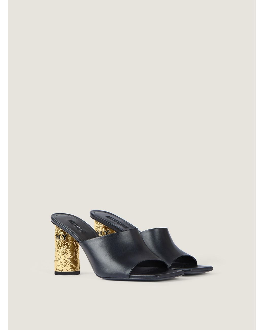 Givenchy Natural Tape Heeled Mules