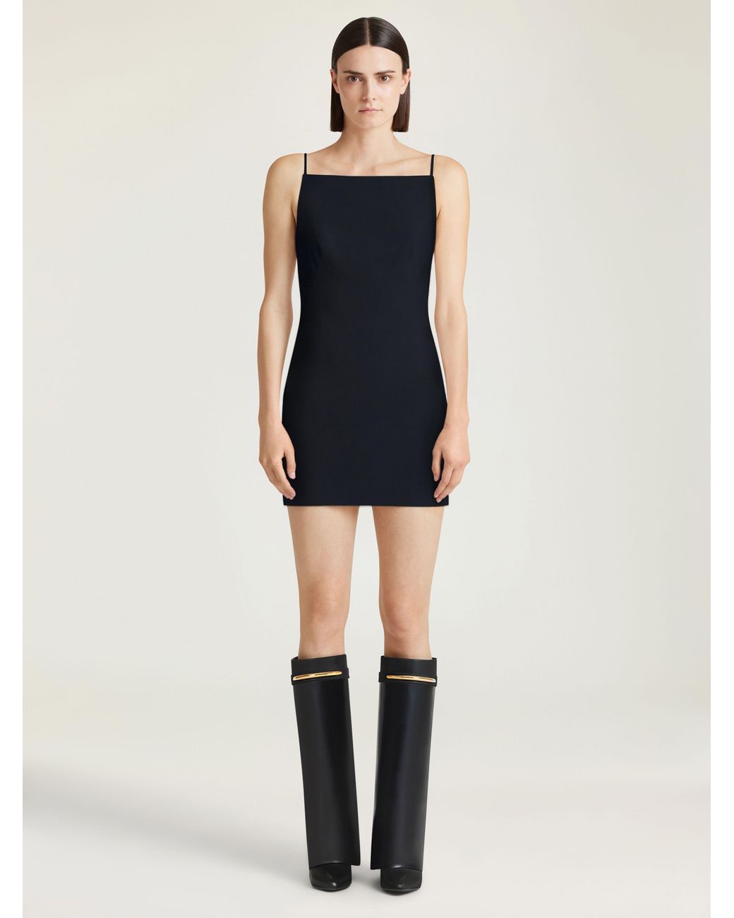 Givenchy Black Sliced Mini Dress