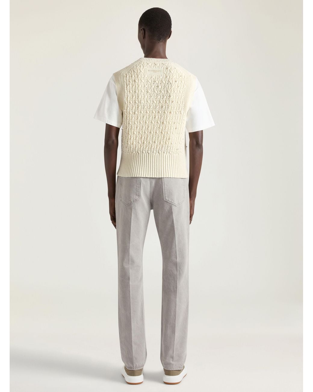 Givenchy Natural Sleeveless Sweater for men