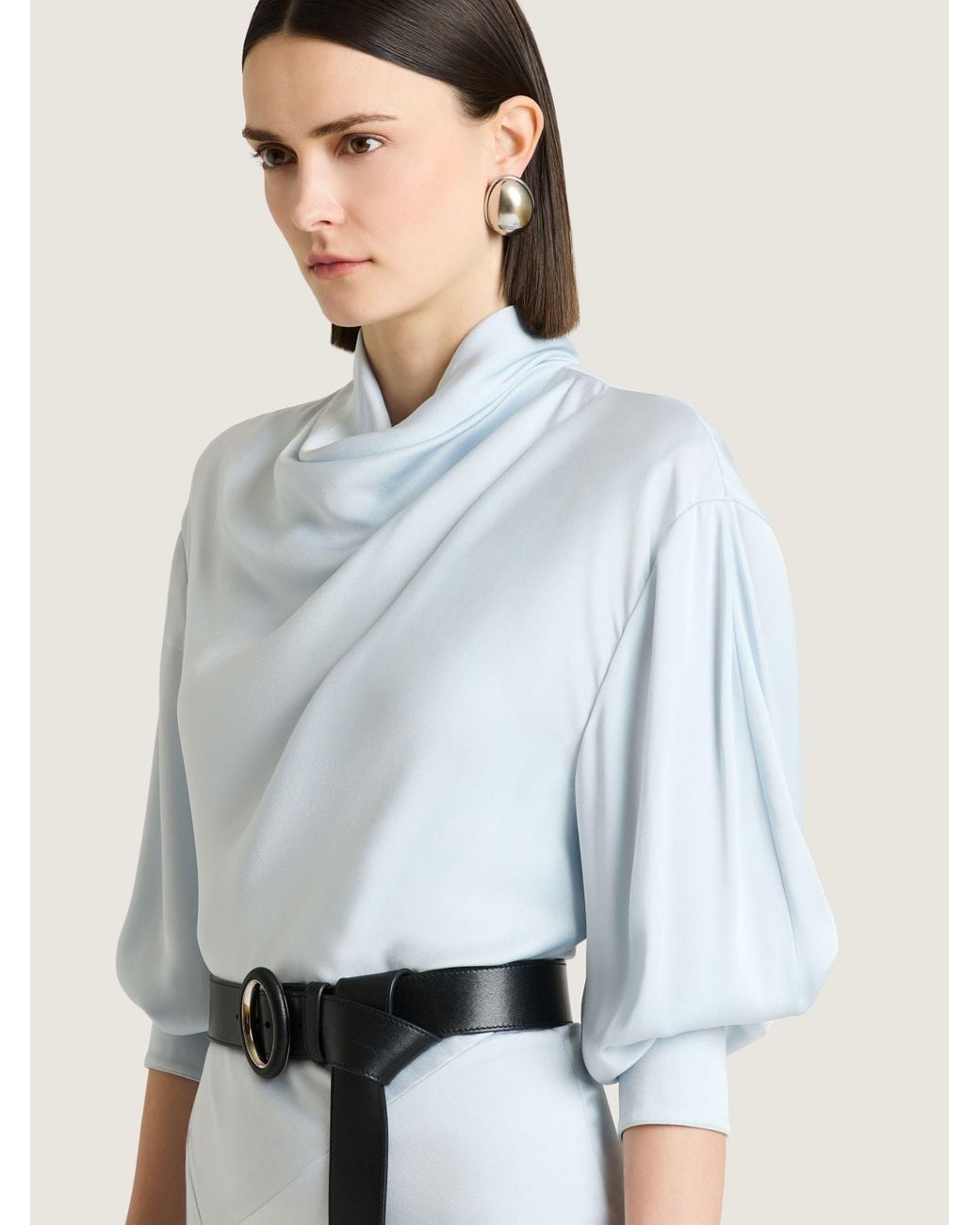 Givenchy White Midi Draped Dress