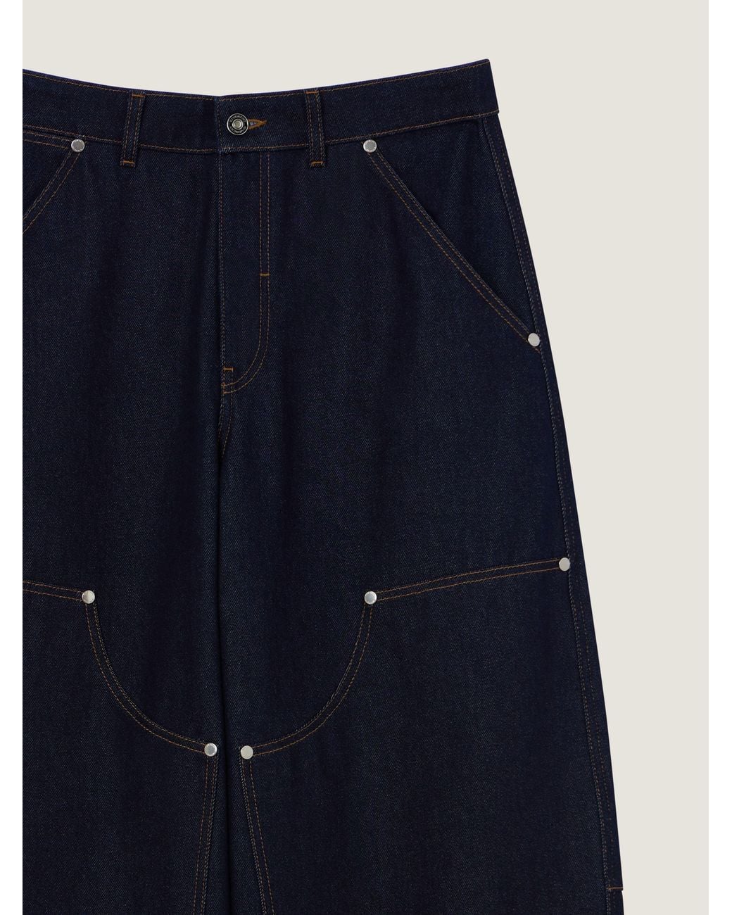 Givenchy Blue Raw Denim Carpenter Pants for men