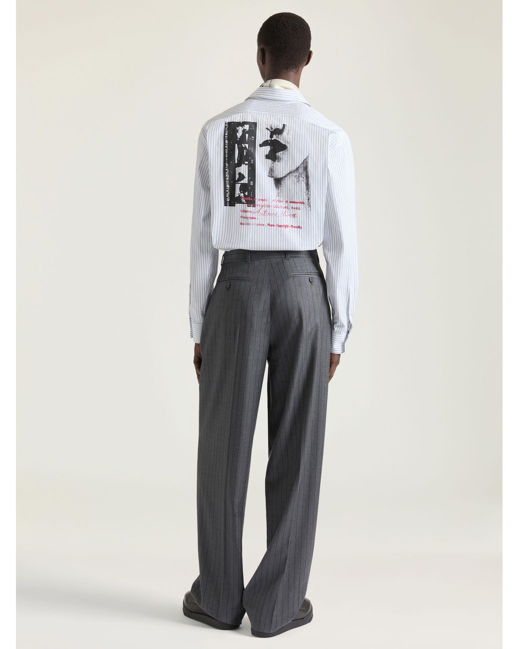Givenchy White Striped Shirt for men