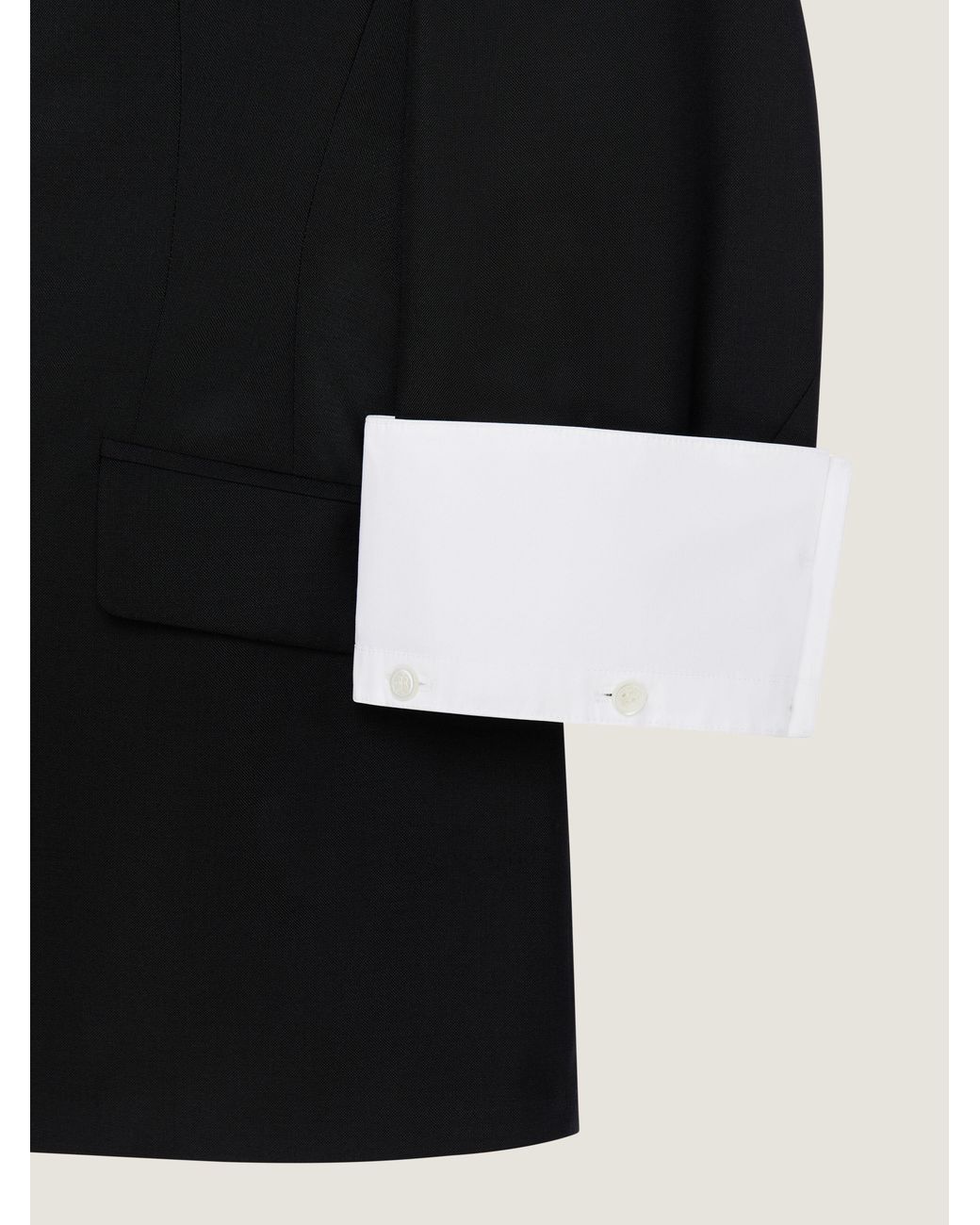 Givenchy Blue Single-Breasted Cocoon Jacket