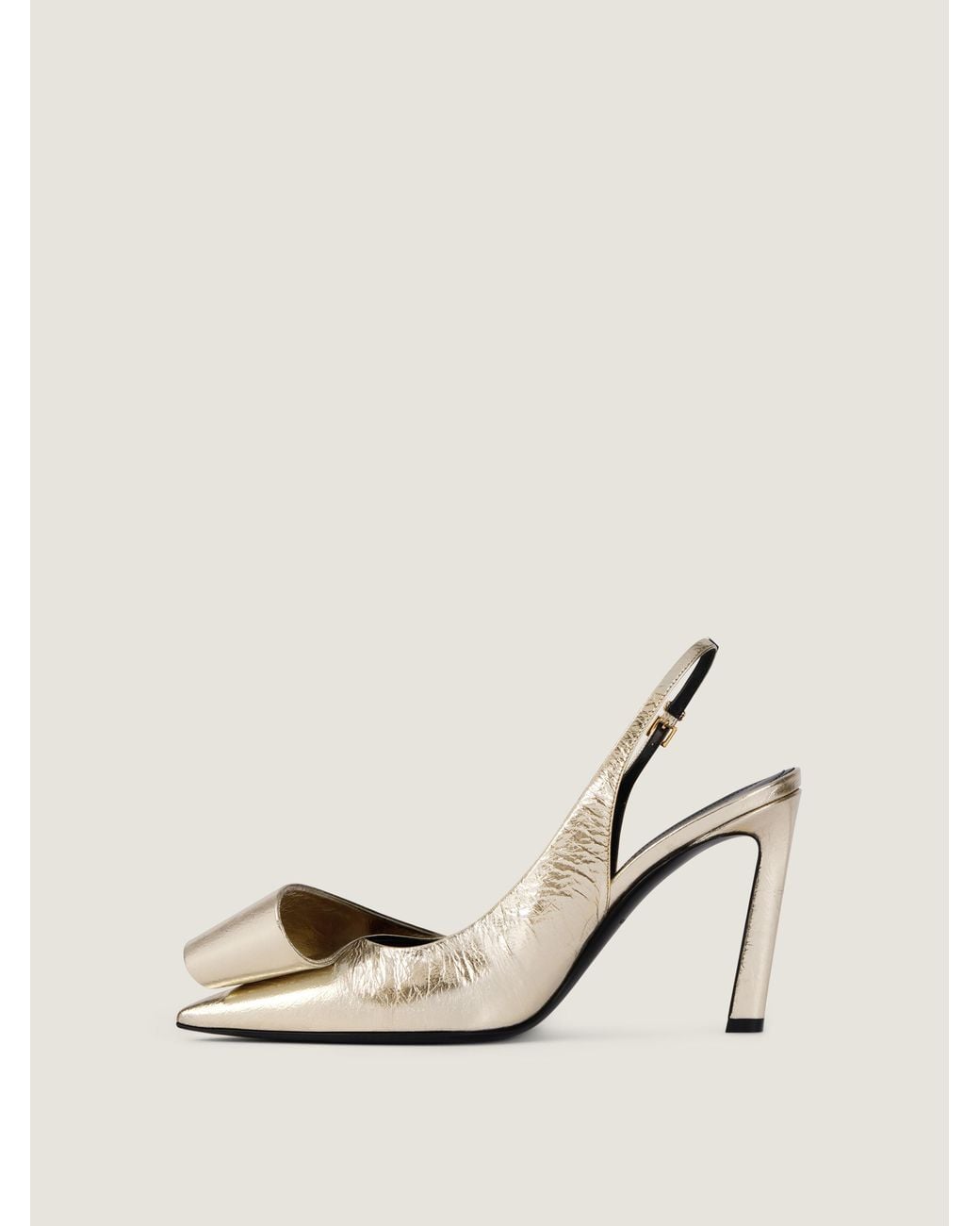 Givenchy Natural Twisted Ribbon Slingbacks Pumps