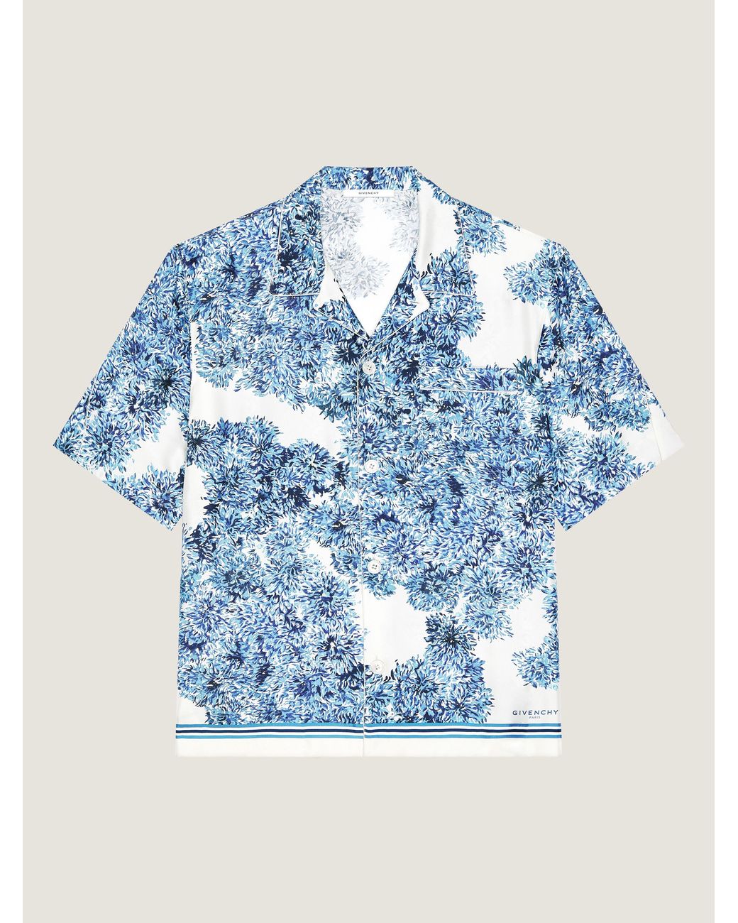 Givenchy Blue Couture Seam Shirt for men
